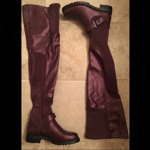 JustFab Shoes - Caterine Thigh-High Flat Boots